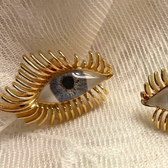 Baroque Style Your Blue Eyes On Me Earrings Set - Picture 2 of 3